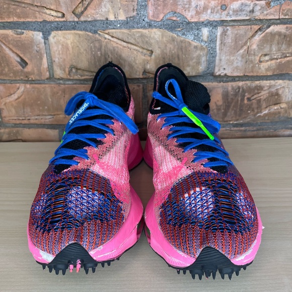 Nike x OFF-WHITE Air Zoom Tempo Next CV0697-400 Blue Pink Size 8.5 - Picture 7 of 12